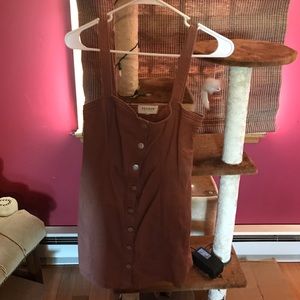 Button up mini summer dress